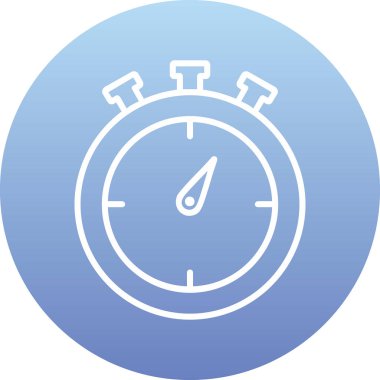 Kronometre web simgesi, vektör çizim