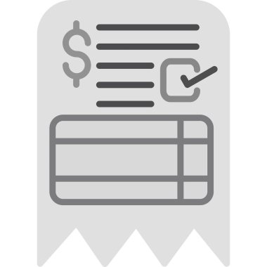 fatura simgesi vektör illüstrasyonu