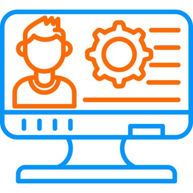 Web simgesi basit illüstrasyon ayarlanıyor