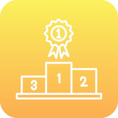 İlk Konum web simgesi, vektör illüstrasyonu