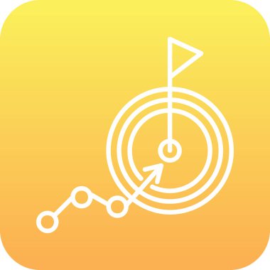 goal icon, vector illustration simple design