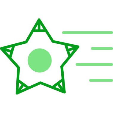 vector illustration of Shooting Stars icon