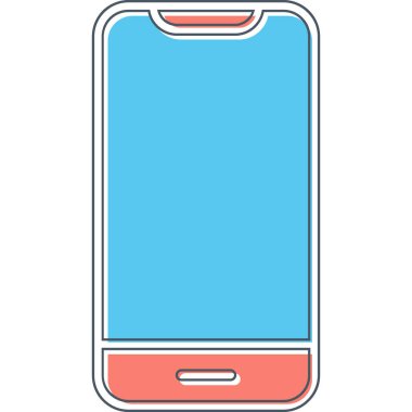 Akıllı telefon. Web simgesi basit illüstrasyon 