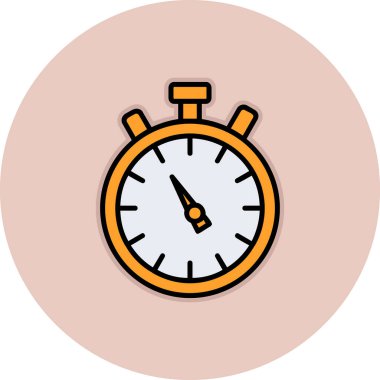 Kronometre web simgesi, vektör çizim