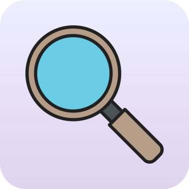 Ara. Web simgesi basit illüstrasyon 