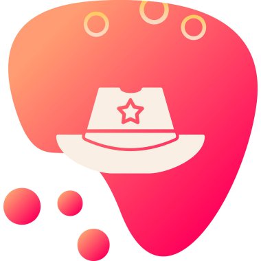 Şapka kutsal kişilerin resmi, basit vektör çizim 