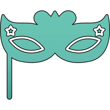 karnaval maskesi vektör illüstrasyonu