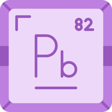 Web için Plumbum kimyasal element simgesi