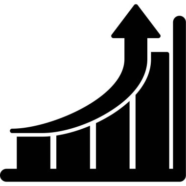 iş büyümesi grafik vektör illüstrasyonu