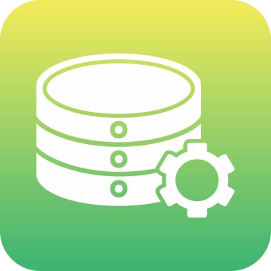 veritabanı. Web simgesi basit illüstrasyon 