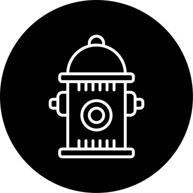 Yangın musluğu simgesinin vektör illüstrasyonu           