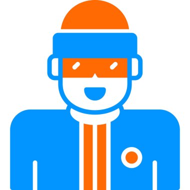 Snowboard web simgesi vektör illüstrasyonu