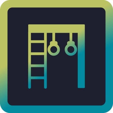 Spor Salonu Çubukları web simgesi, vektör illüstrasyonu 