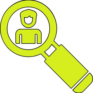 Asker Adayı Web simgesi vektör illüstrasyonu