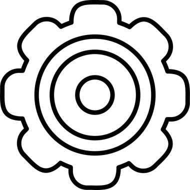 Dişli web simge vektör çizim