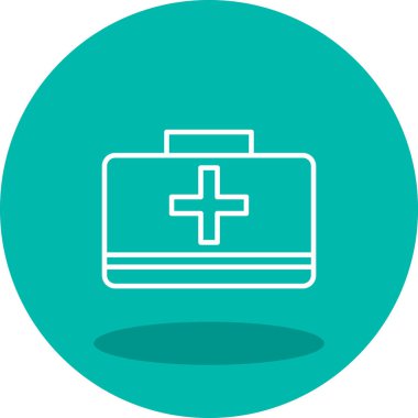 İlk yardım çantası vektör çizim 