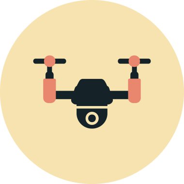 Drone simgesi vektör illüstrasyon tasarımı 