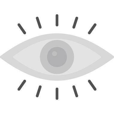 vizyon. Web simgesi basit illüstrasyon