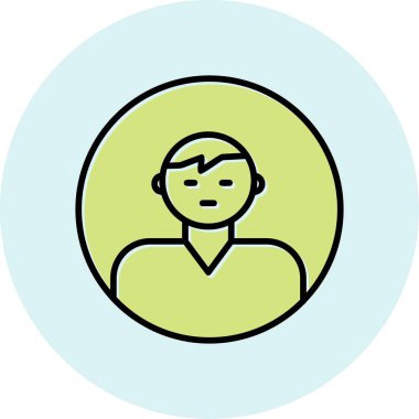 user icon, vector illustration simple design