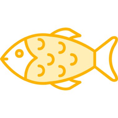 Balık. Web simgesi vektör illüstrasyonu 