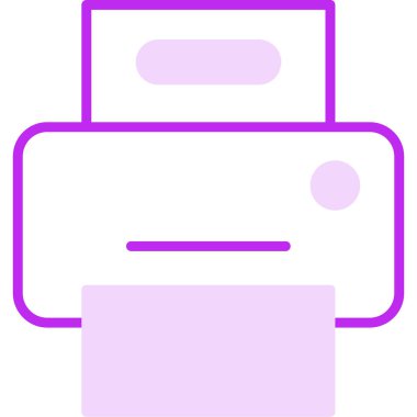 Yazıcı. Web simgesi basit illüstrasyon 