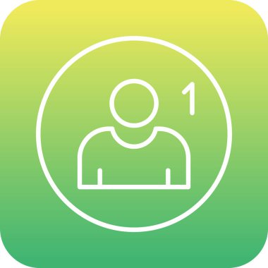 Takip simgesi, vektör illüstrasyonu basit tasarım