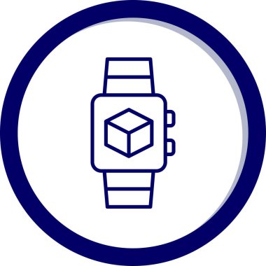 smart watch icon, vector illustration simple design