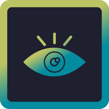 Göz. Web simgesi basit illüstrasyon 