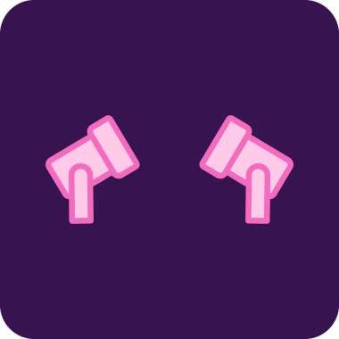 Spotlights modern simgesinin vektör illüstrasyonu                   