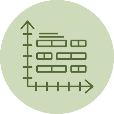 bar çizelgesi simgesi, vektör illüstrasyonu 