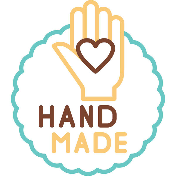 знак ручной работы, простая иллюстрация