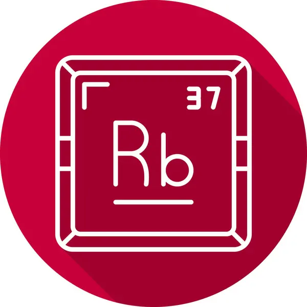 stock vector vector illustration of Rubidium modern icon                      