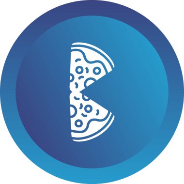 Pizza ikonu. düz dizayn. vektör illüstrasyonu 