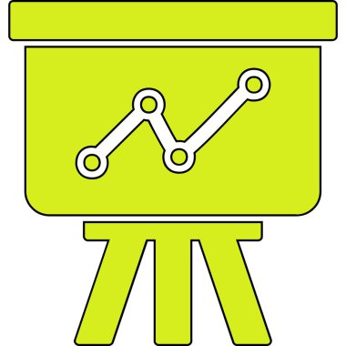 sunum simgesi, vektör illüstrasyonu 