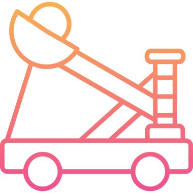 Mancınık. Web simgesi basit illüstrasyon              