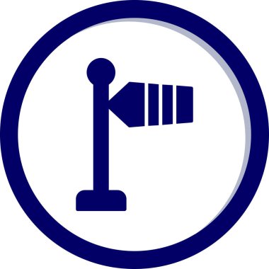 Modern Rüzgar İşareti simgesinin vektör illüstrasyonu                