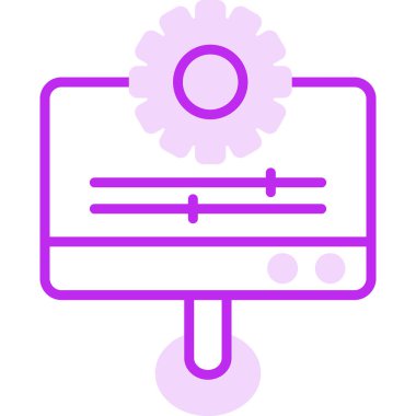 Kişiselleştirme web simgesi vektör illüstrasyonu