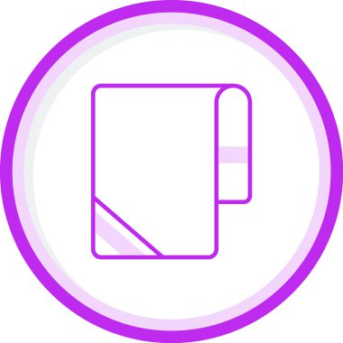 Havlu ağ simgesi, vektör illüstrasyonu 