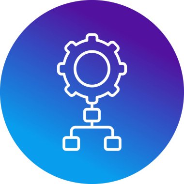 Uygulama süreci simgesi, vektör illüstrasyonu basit tasarım