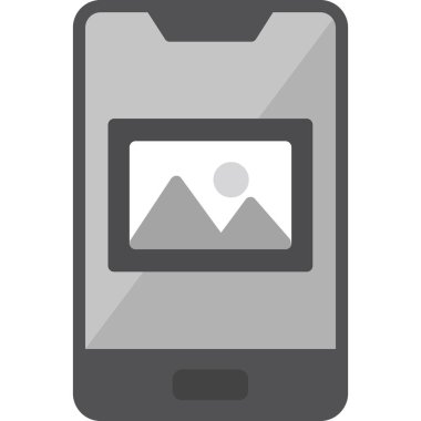 Cep Telefonu Web simgesi vektör illüstrasyonu