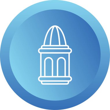 Bir fener ağ simgesinin vektör illüstrasyonu