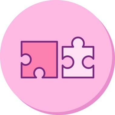 vektör illüstrasyonu, bulmaca ögesi simgesi 