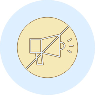 Web simgesi, vektör çizim sessiz 