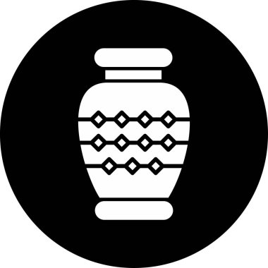 Vazo. Web simgesi basit illüstrasyon