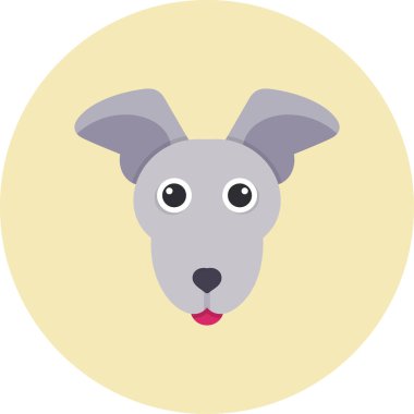 Greyhound köpek kafası, vektör illüstrasyonu