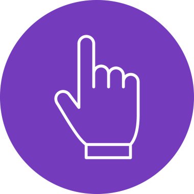 Web simgesine tıklayın, basit illüstrasyon