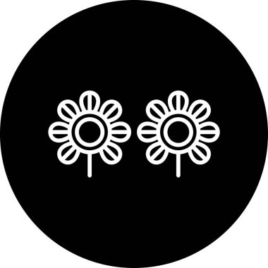 Yonca ağ simgesi vektör illüstrasyonu