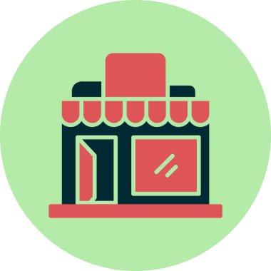 alışveriş simgesi vektör illüstrasyonu