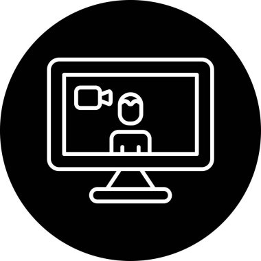 Basit simgeyi karşılama vektör illüstrasyonu