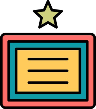 Öğrenmek. Web simgesi vektör illüstrasyonu